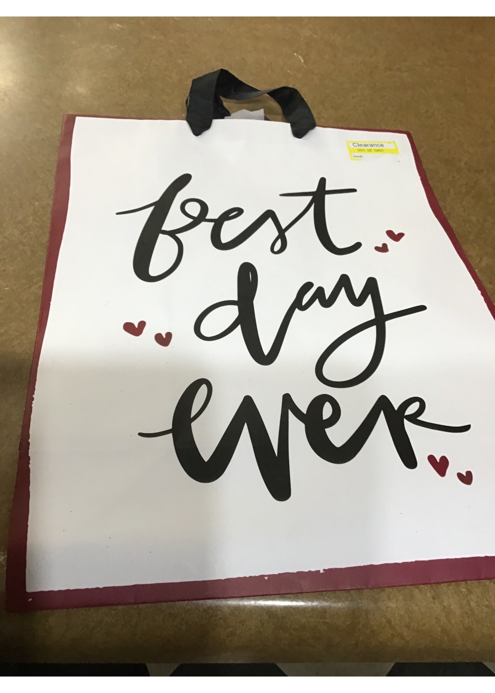 Large "Best Day Ever" Gift Bag White - Spritz™