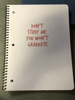 Spiral Notebook 1 Subject Wide Ruled Don't Study Me - Gartner Studios