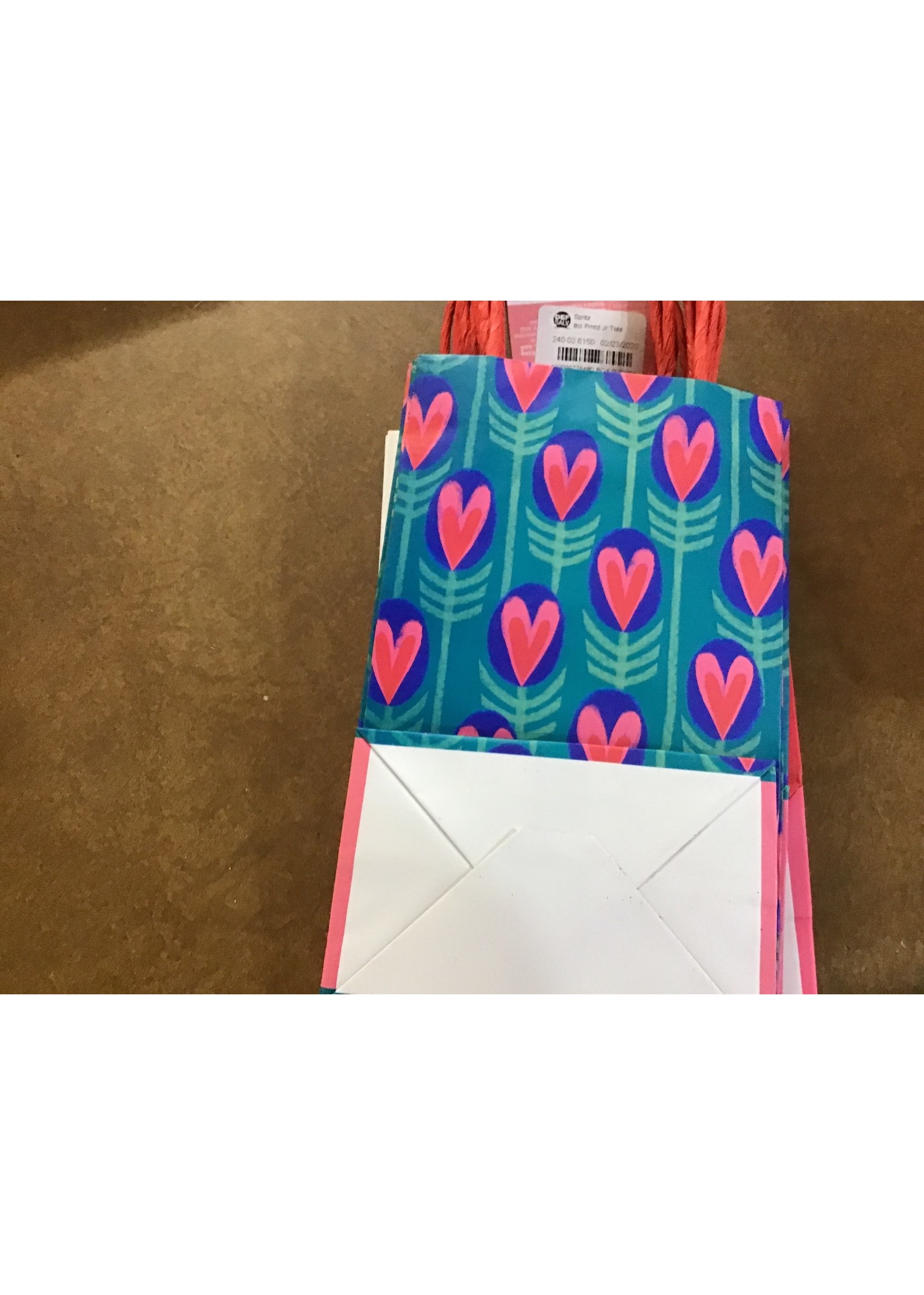 8ct Jr Valentine's Printed Tote - Spritz™