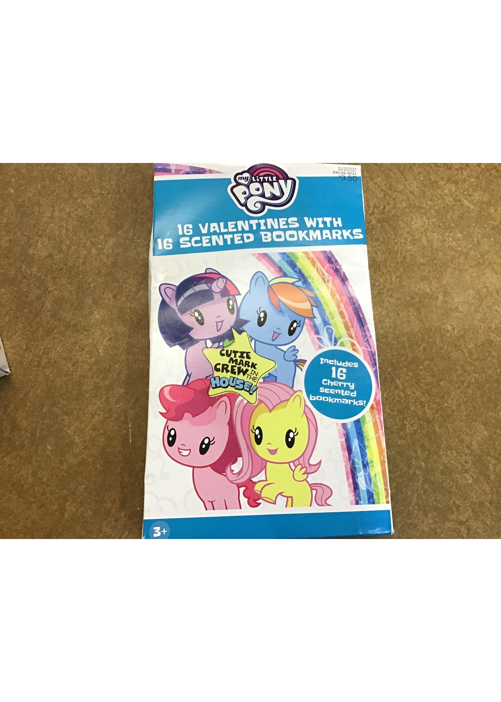 My Little Pony 16ct Valentines With Cherry Scented Bookmarks