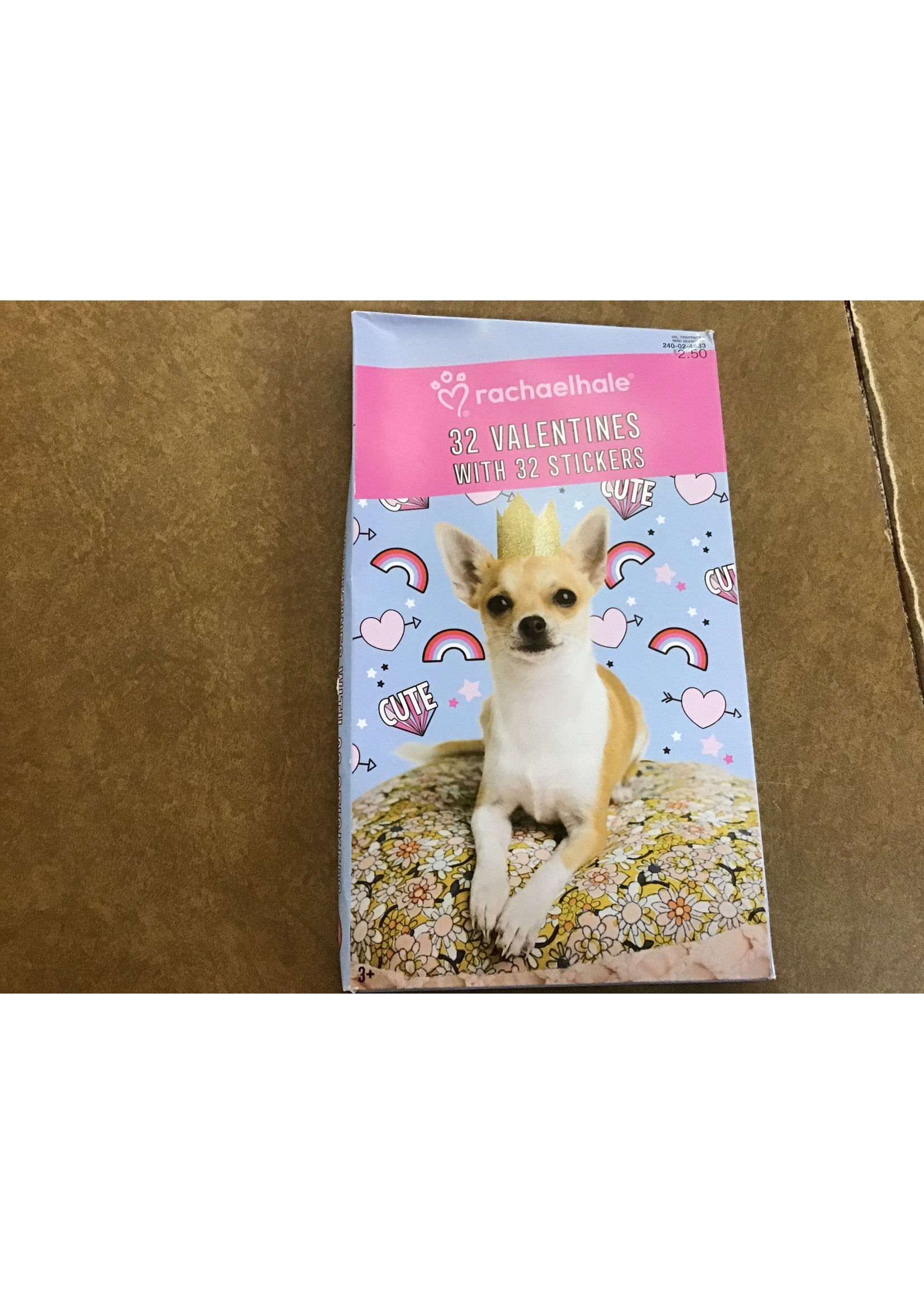 Rachael Hale 32ct Deluxe Valentines With Stickers
