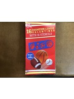 Champions League 16ct Valentines With Stencils