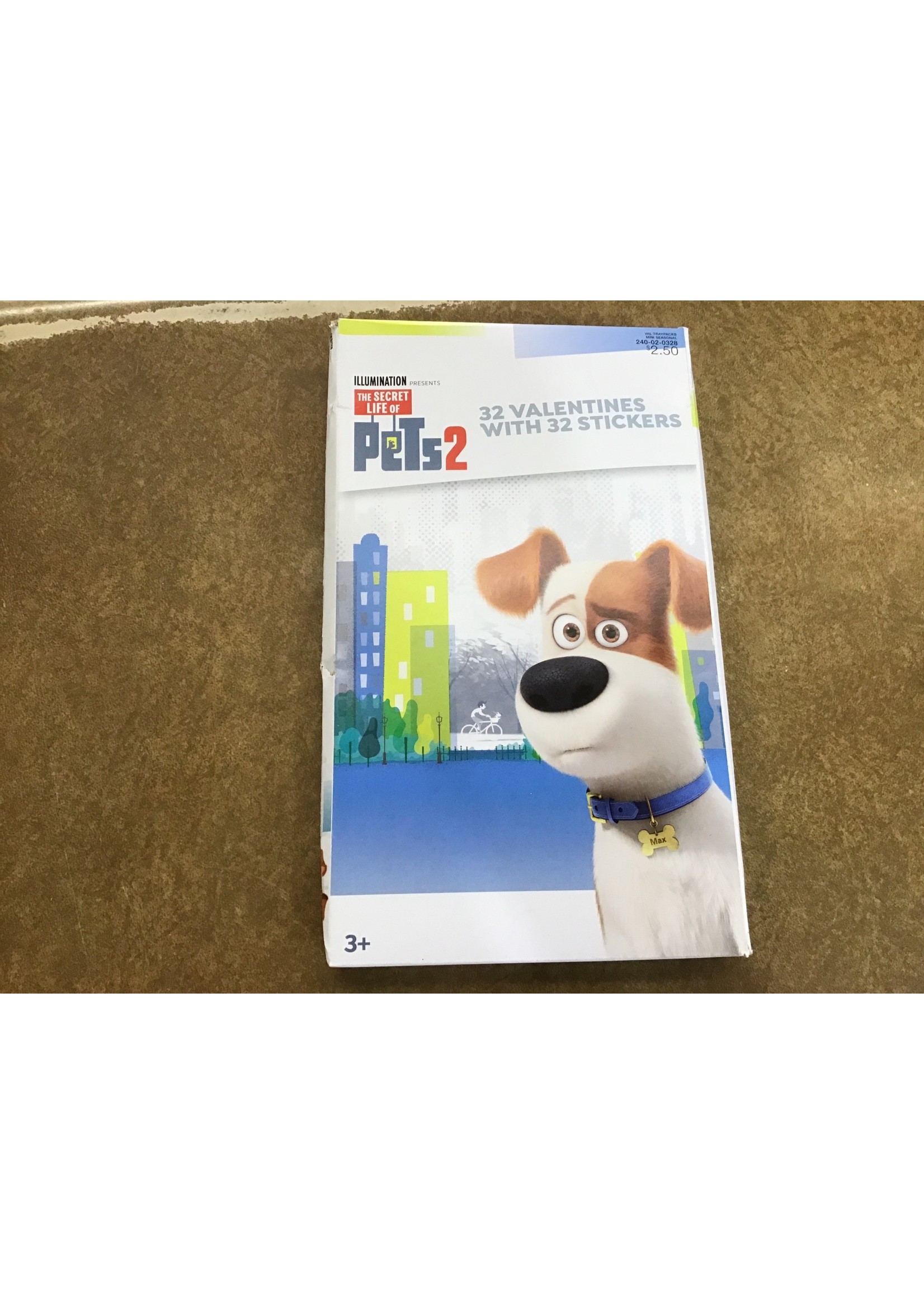 Secret Life Of Pets 2 32ct Deluxe Valentines With Stickers