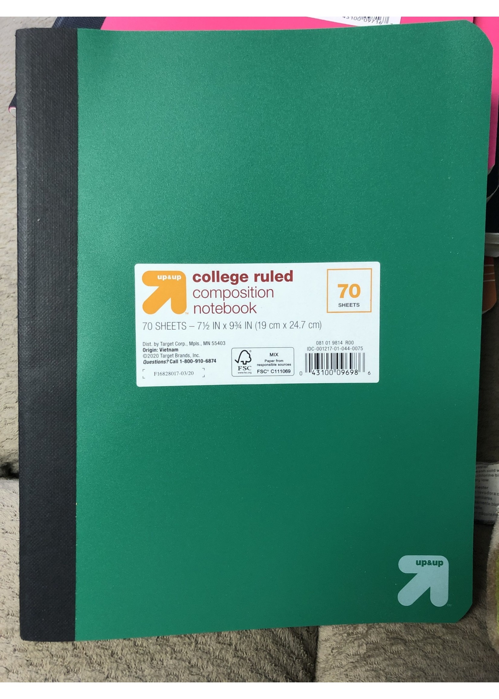 Composition Notebook College Ruled Paperboard Cover Green Up Up D3 composition-notebook-college-ruled-paperboard-cover-green-up-up-d3