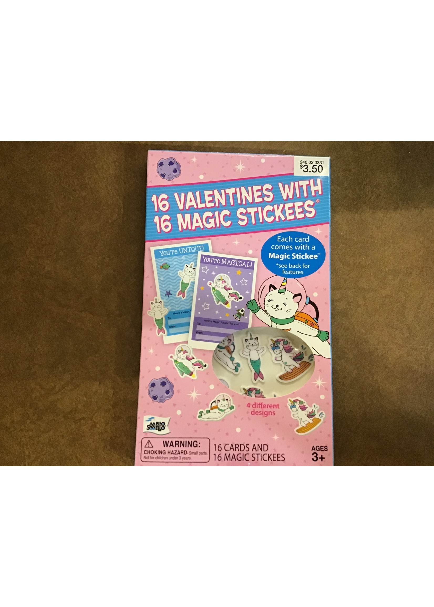 16ct Valentine Unihorn Magic Stickee Kit