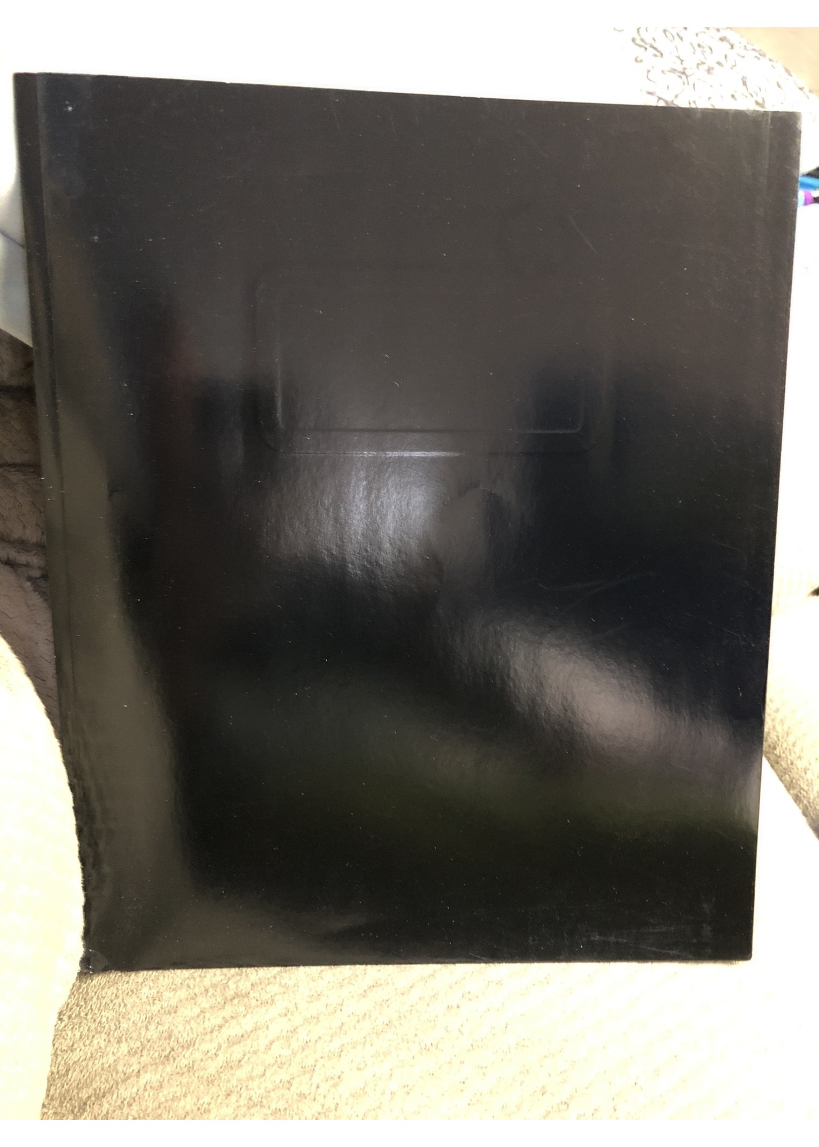 2 Pocket Paper Folder with Prongs Black - Pallex