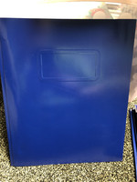 2 Pocket Paper Folder with Prongs  Blue - Pallex