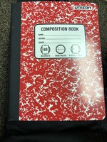 College Ruled Solid Composition Notebook (Colors May Vary) - Unison
