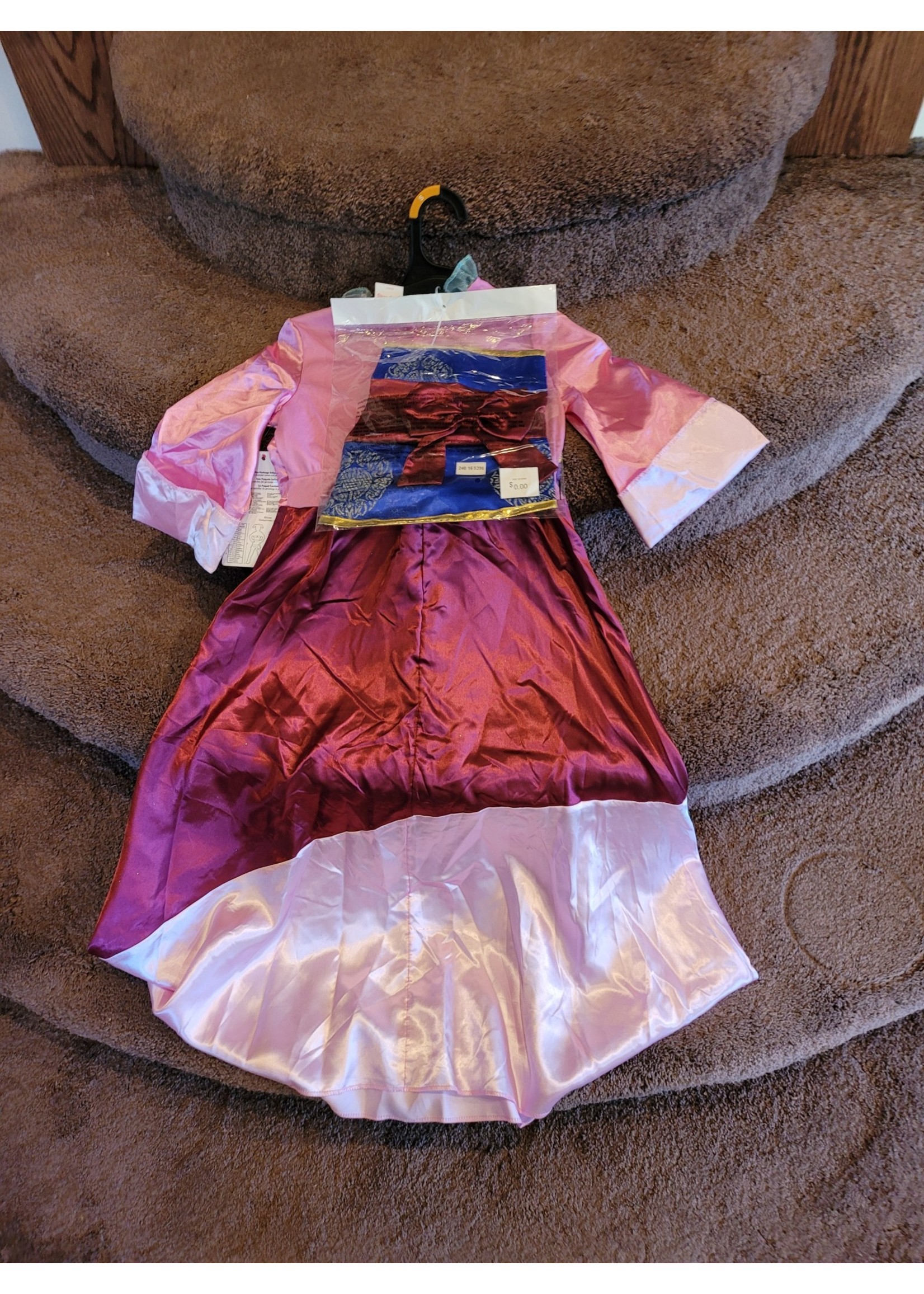 Kids' Deluxe Disney Princess Mulan Halloween Costume Dress S (4-6)