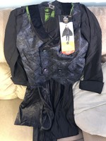 Kids' Vampire Halloween Costume Shirt and Vest (with 2 Accessories) L - Hyde & EEK! Boutique™