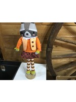 Spritz Harvest Decorative Standing Raccoon Scarecrow - Spritz™