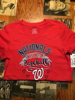 Girls Washington Nationals Red T- Shirt - Small (6/6x)