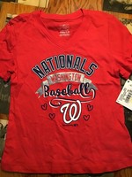 Girls Washington Nationals Red T-Shirt - X-Small (4/5)