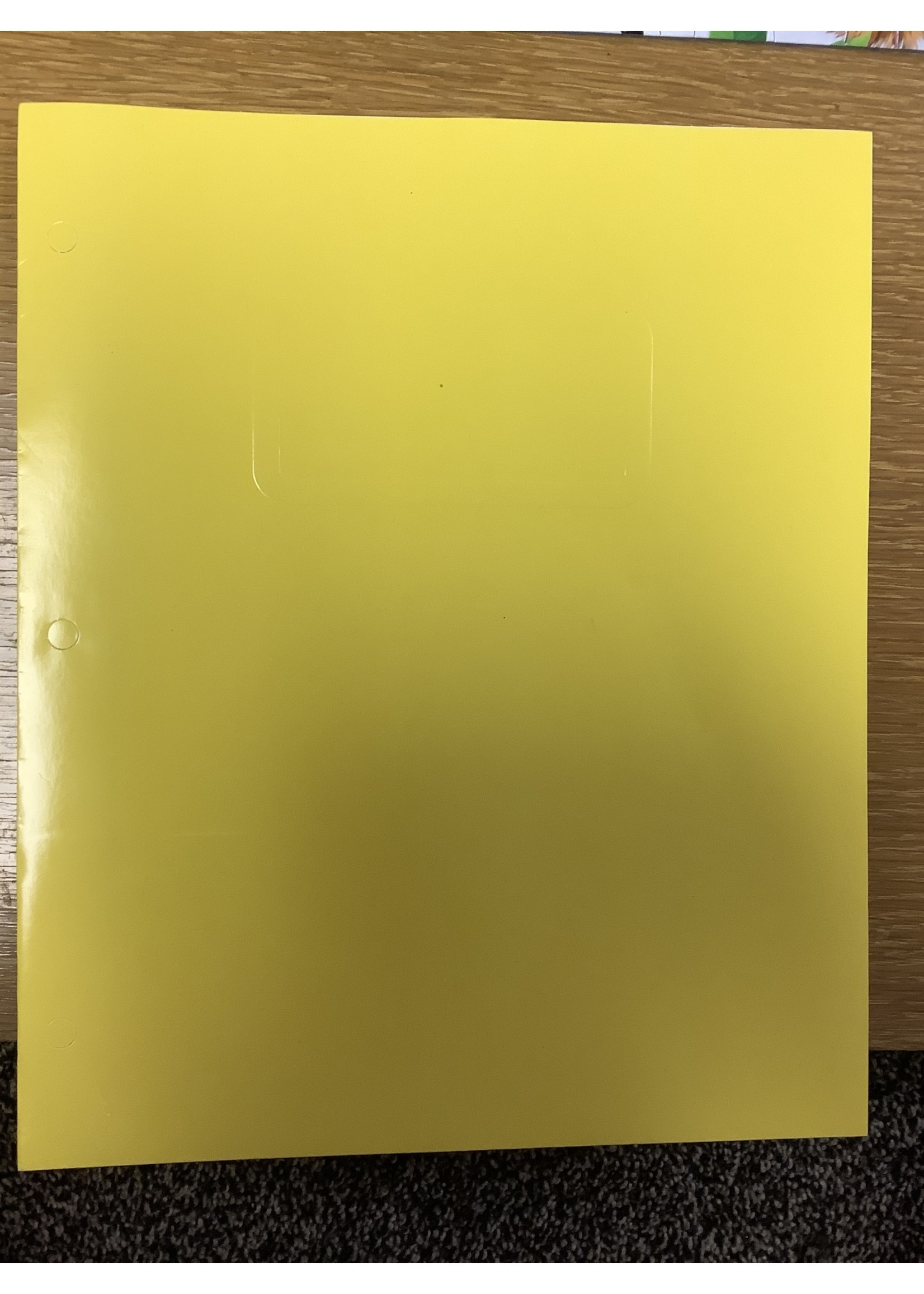 2 Pocket Paper Folder Yellow - Pallex