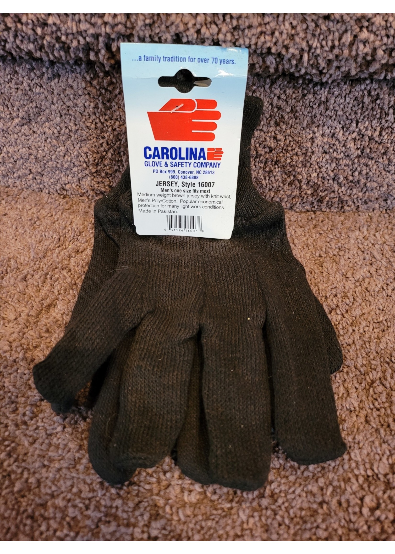 Carolina Jersey Work Gloves One-Size