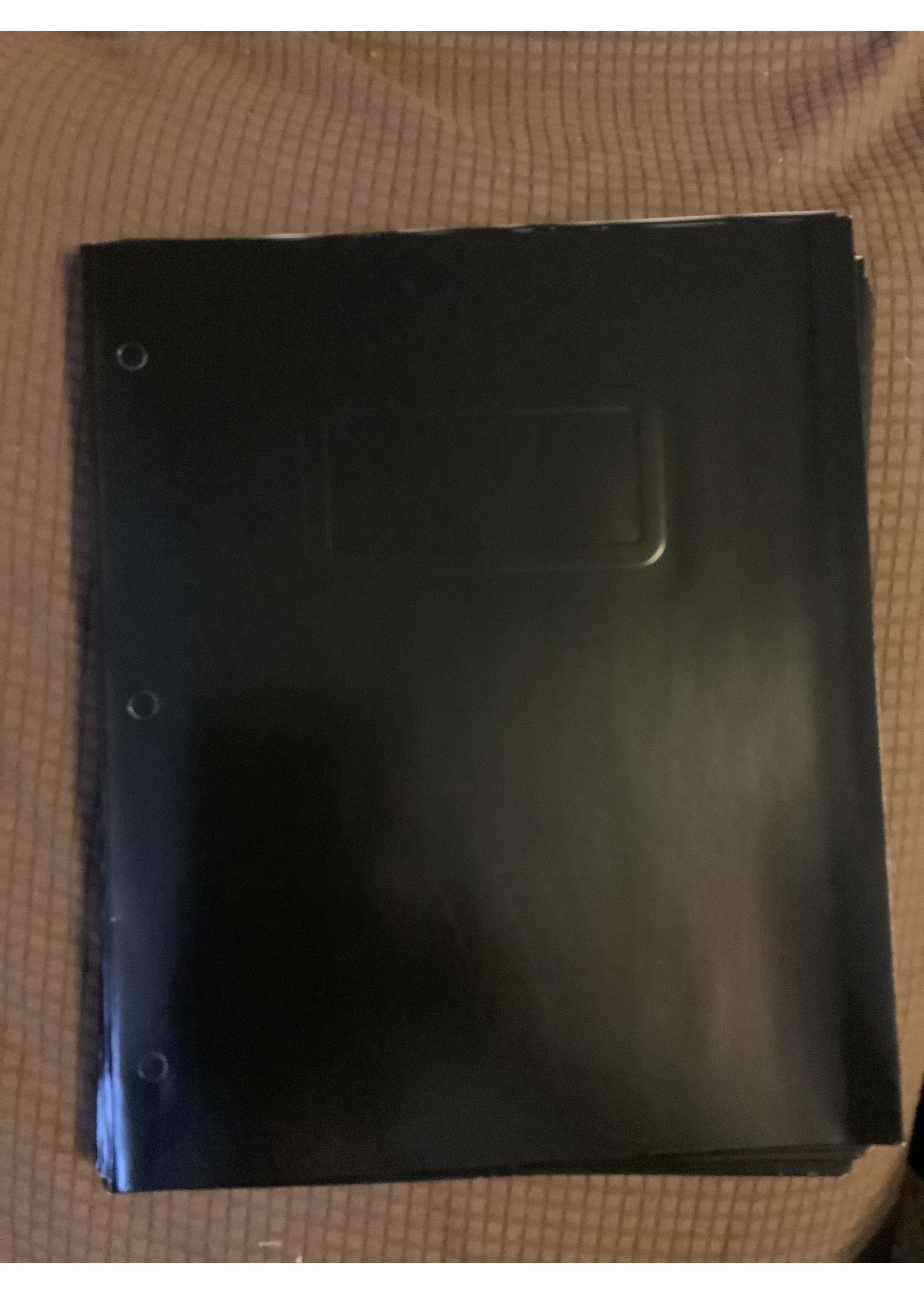 2 Pocket Paper Folder Black - Pallex