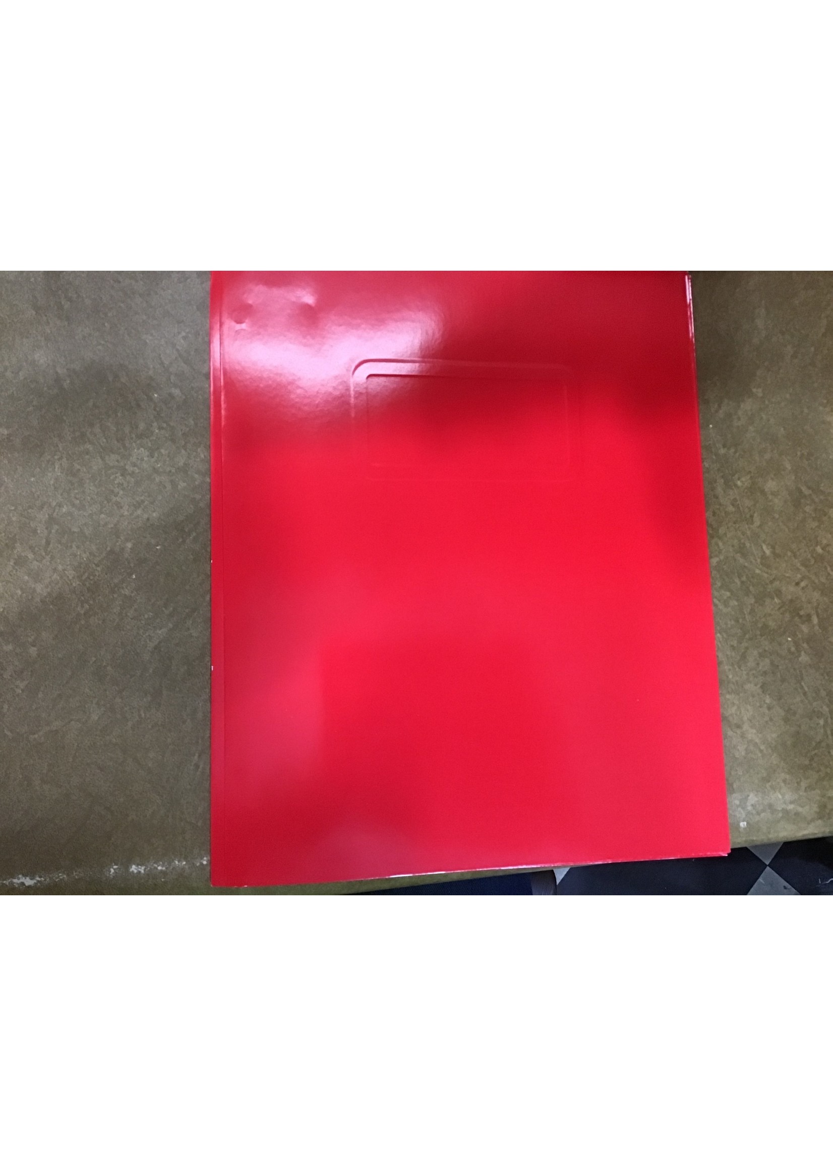 2 Pocket Paper Folder with Prongs Red - Pallex