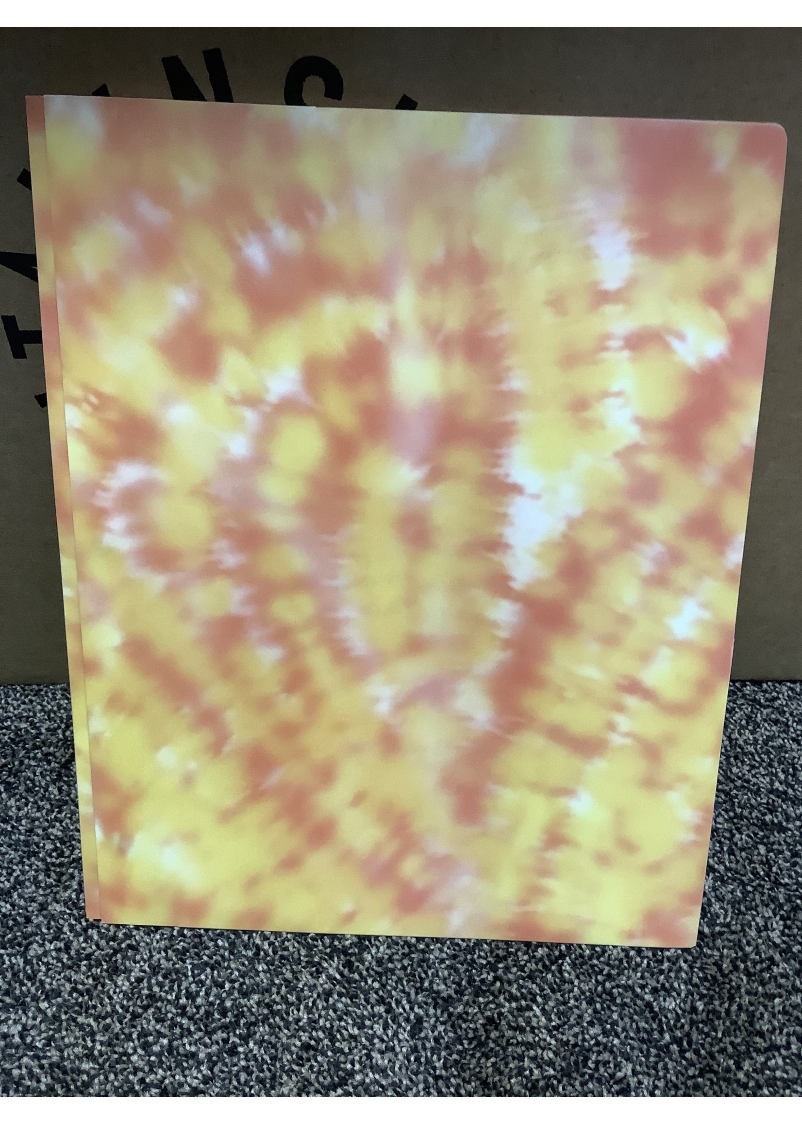 U-Brands 2 Pocket Folder with prongs Tie-Dye