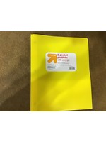 2 Pocket Plastic Folder with Prongs Yellow - Up&Up™