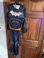 Boys Deluxe DC Comics Justice League Batman Halloween Costume Muscle Bodysuit - L