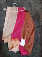 Women's Striped Oblong Scarf - A New Day™ Brown
