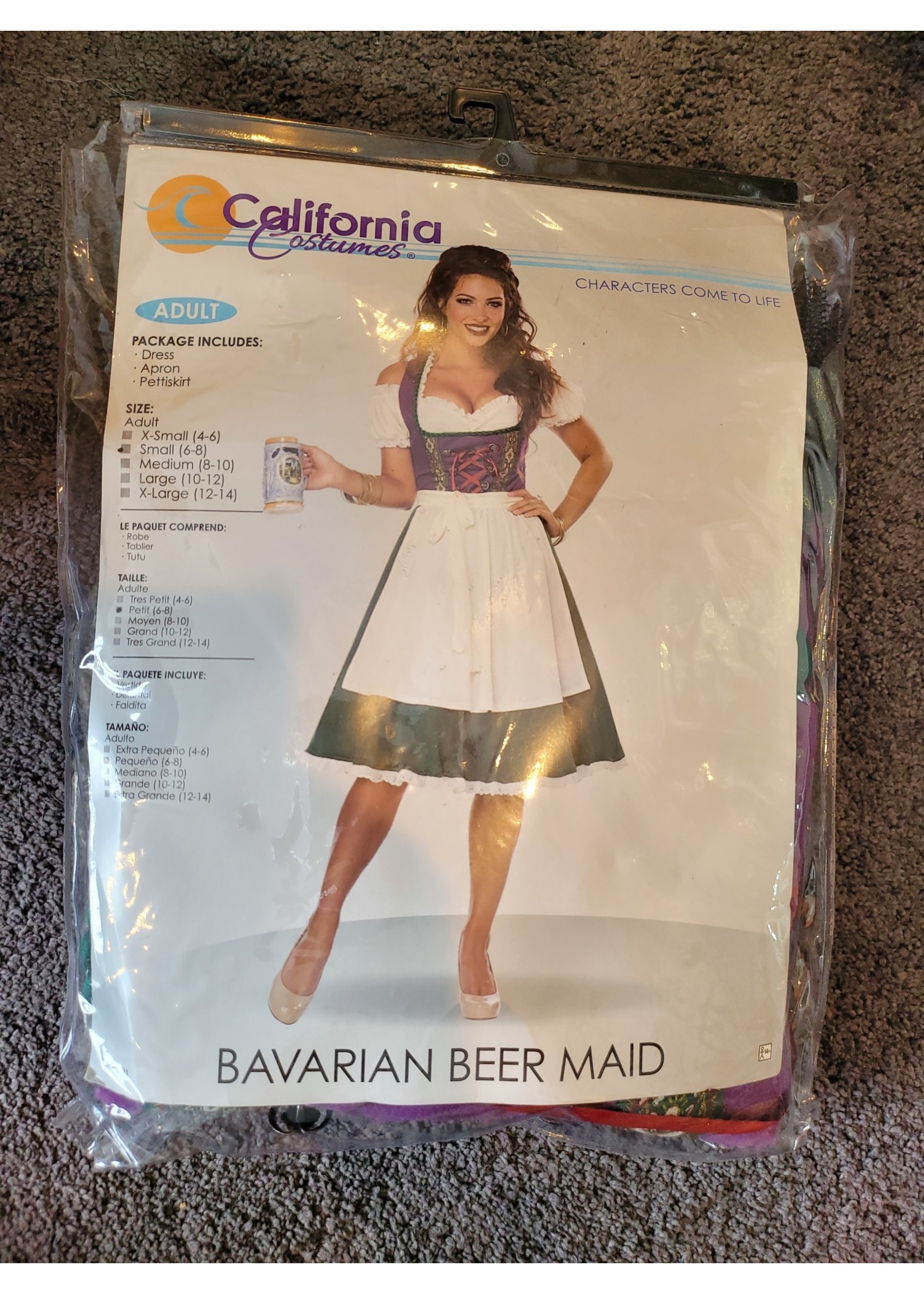 California Costumes Bavarian Beer Maid Adult Costume, Small