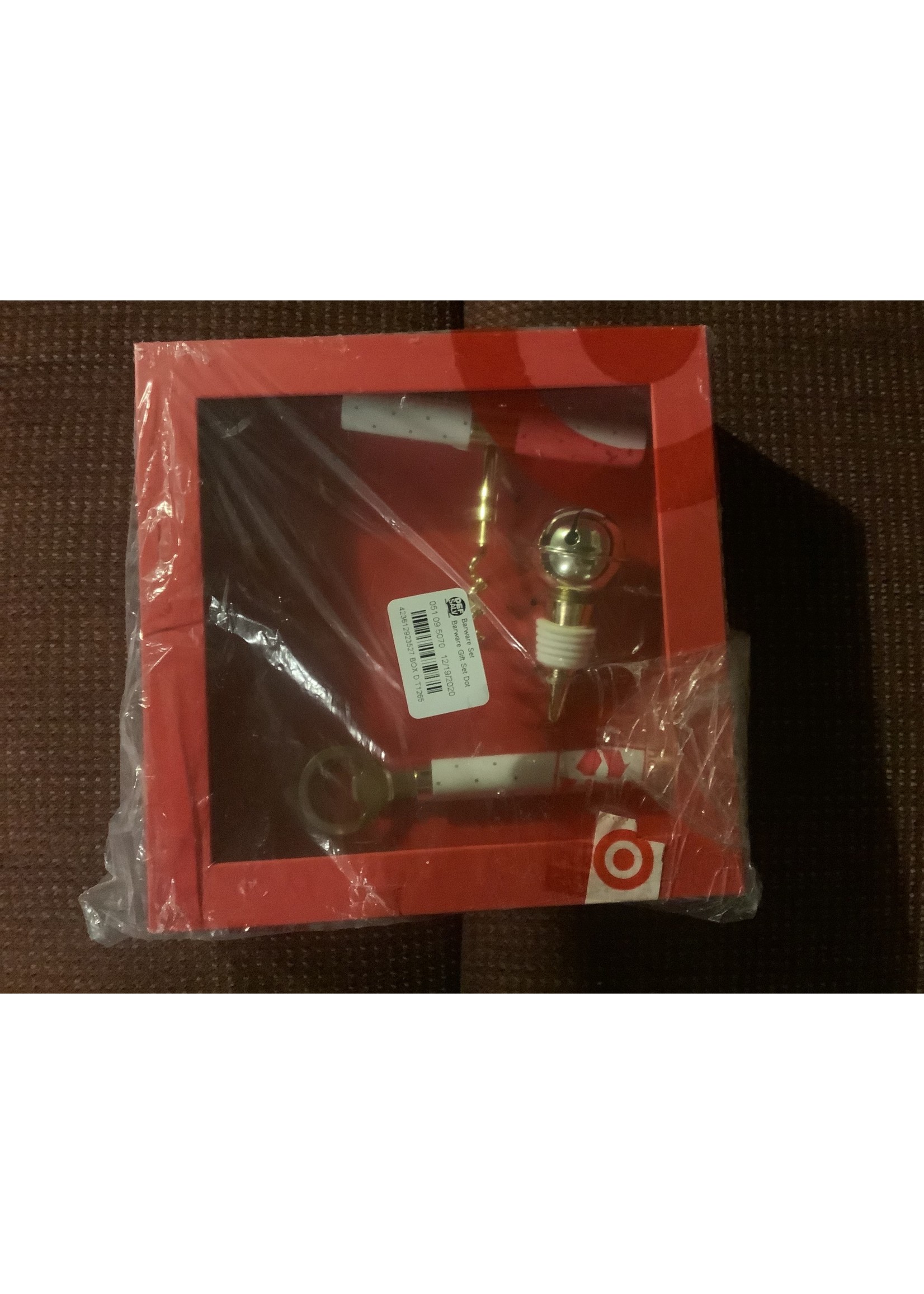 *Open Pkg* White & Gold Barware Set - Sugar Paper