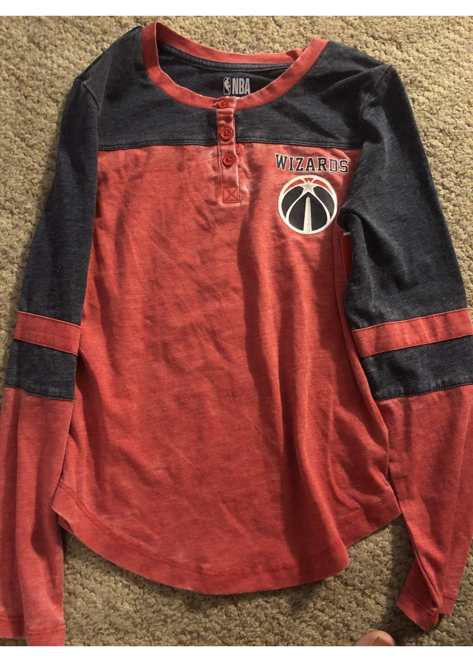 LS Tee Shirts Washington Wizards Team Color M 7-8
