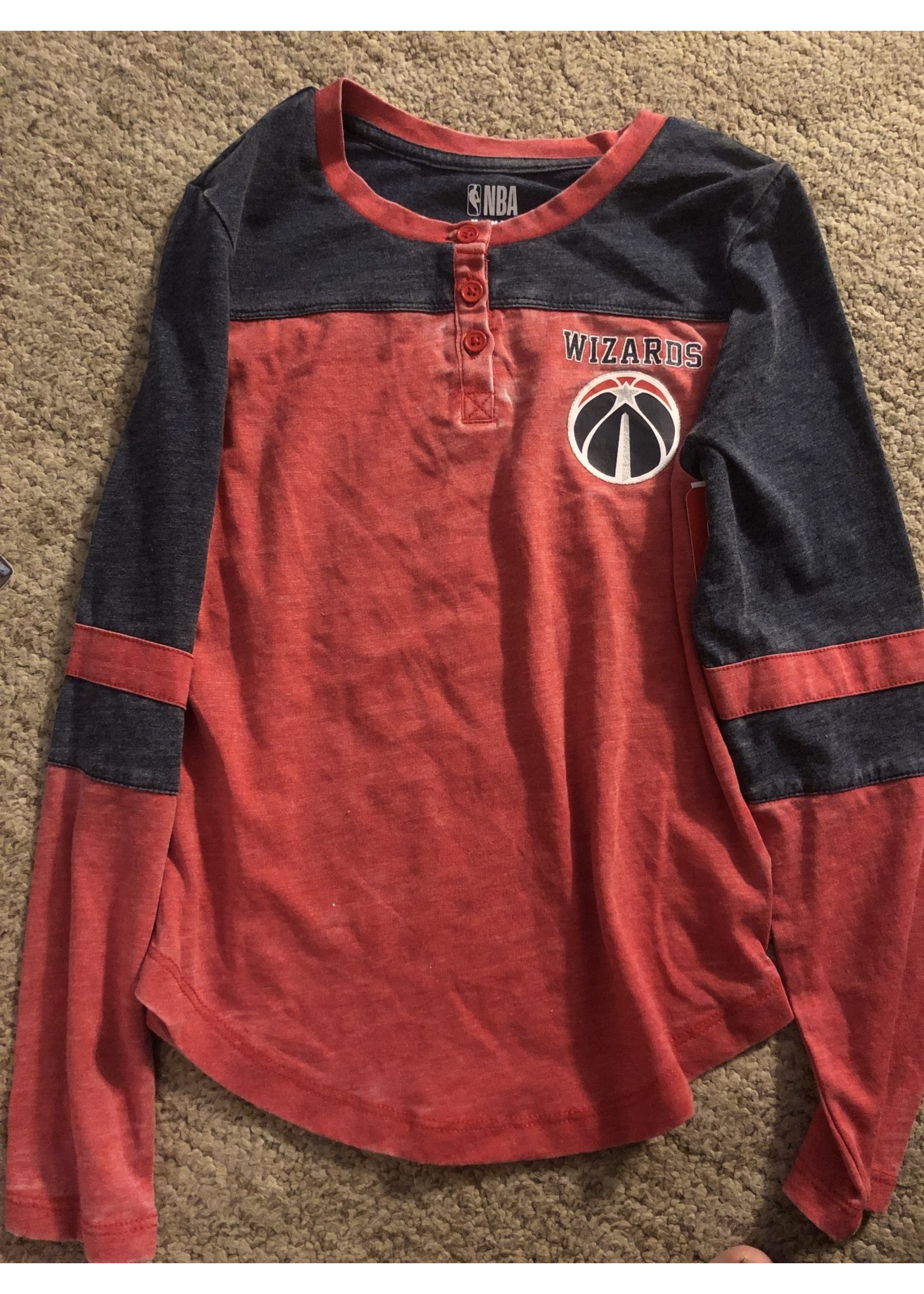 LS Tee Shirts Washington Wizards Team Color M 7-8
