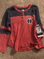 LS Tee Shirts Washington Wizards Team Color XS 4-5