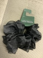 Oversized Twister Organza Hair Elastic - Wild FableΓäó Black