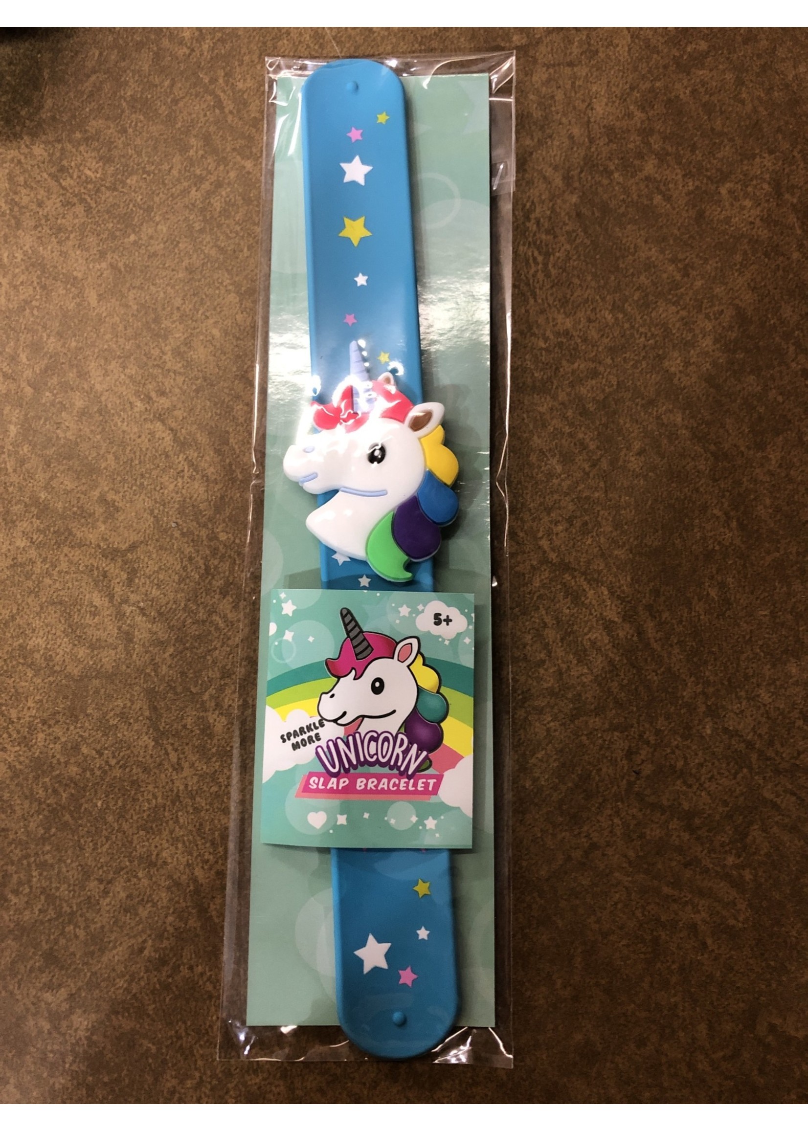 Unicorn Slap Bracelet Wearable Party Accessory Blue or Pink