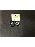 SUGARFIX by BaubleBar Stacked Hoop Earrings - Black/White