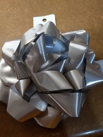 Giant Gift Bow Ecru Metallic Tone - WondershopΓäó