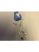 Oval Wire with Stationed Mixed Semi-Precious Beads Pendant Necklace - Universal Thread Brown