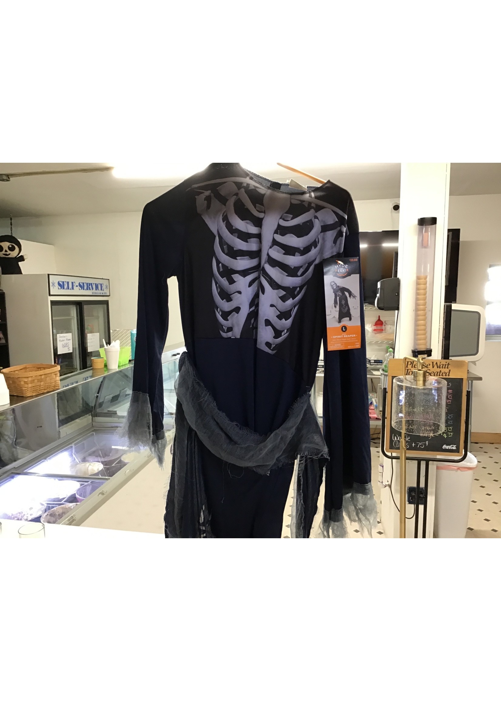 Kids' Reaper Spirit Halloween Costume Robe (with 4 Accessories) L - Hyde & EEK! Boutique™