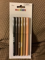 Markers 6pk Neutrals - Bullseye's Playground