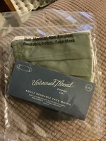 Women's 2pk Check Print Face Mask - Universal Thread Window Pane/Solid Olive L/XL