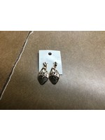 Organic Metal Black Diamond Drop Earrings - A New Day Gold