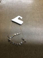 Baguette Stone Charm Layered Necklace - A New Day Black