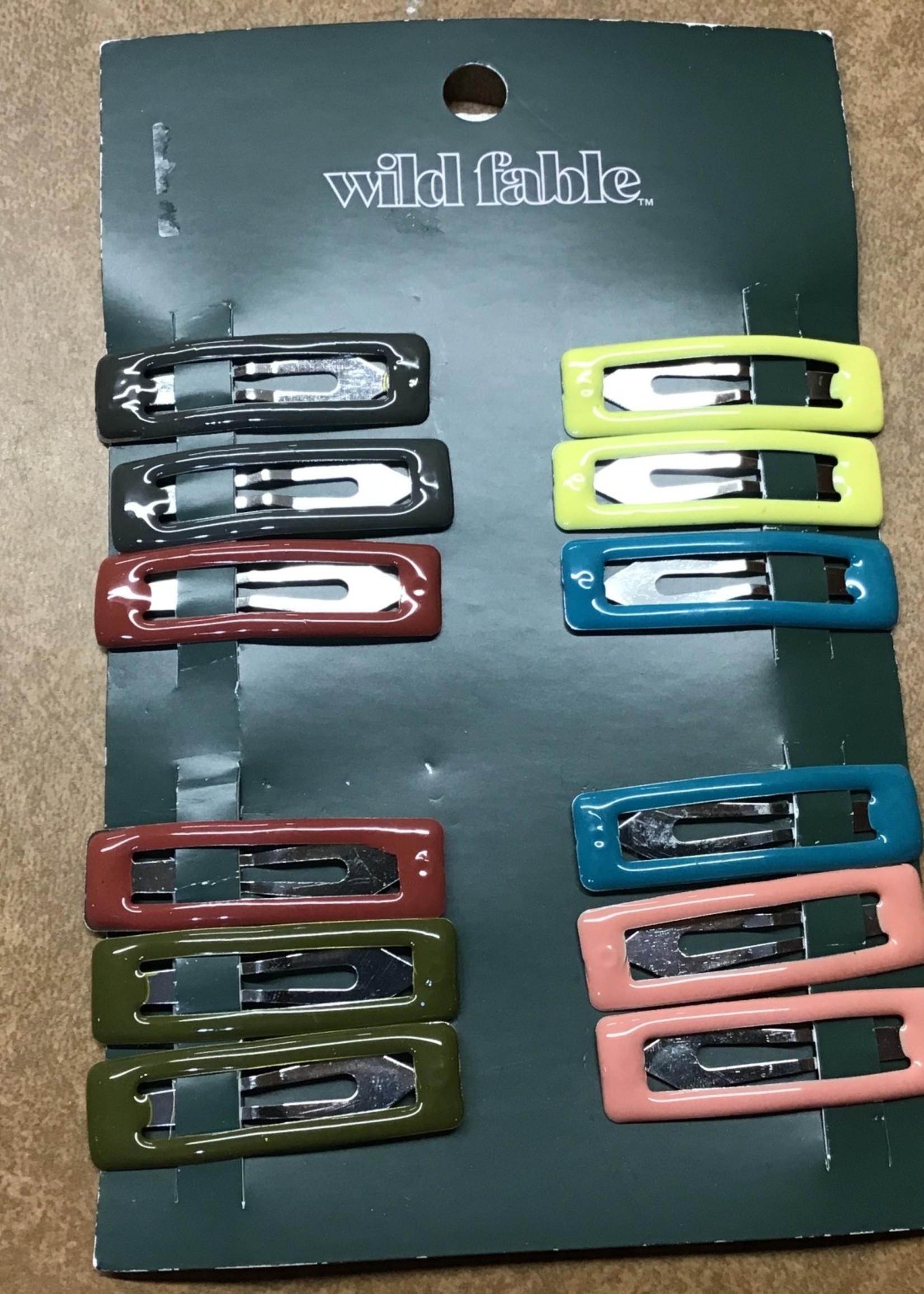 Epoxy Finish Rectangle Metal Snap Clip Set 12pc Wild Fable