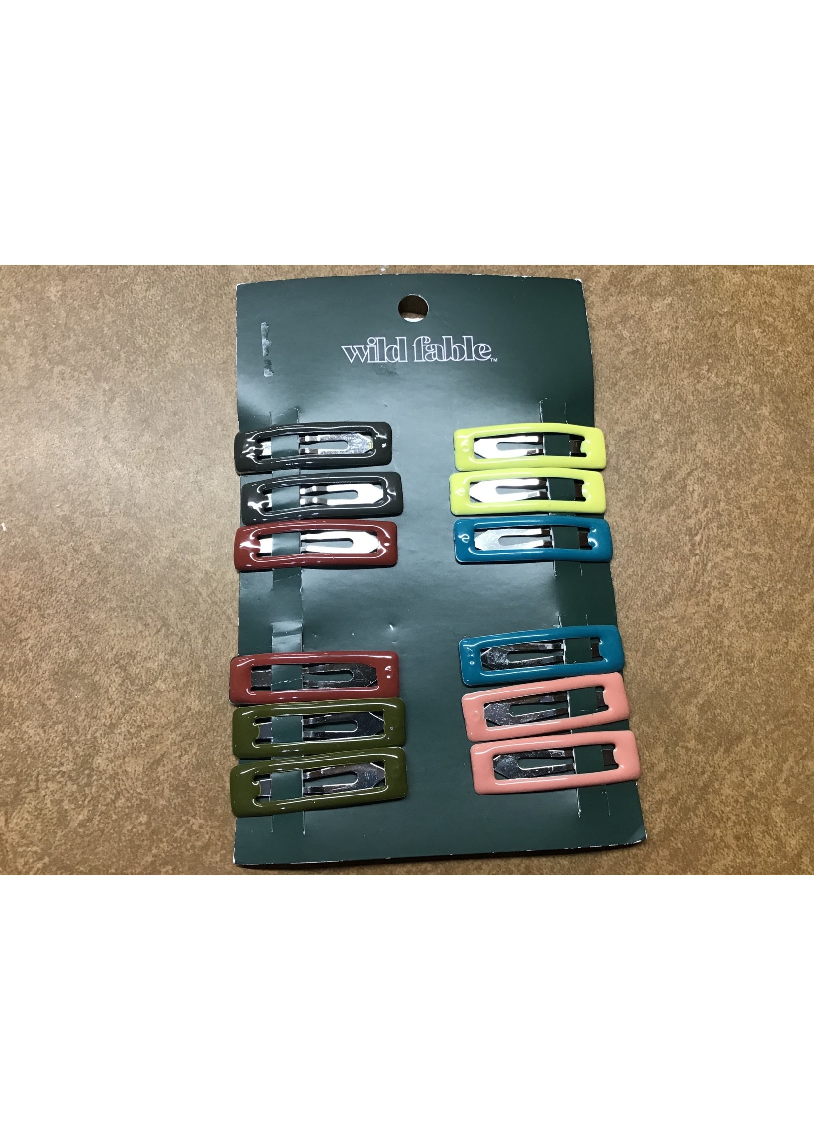 Epoxy Finish Rectangle Metal Snap Clip Set 12pc - Wild Fable