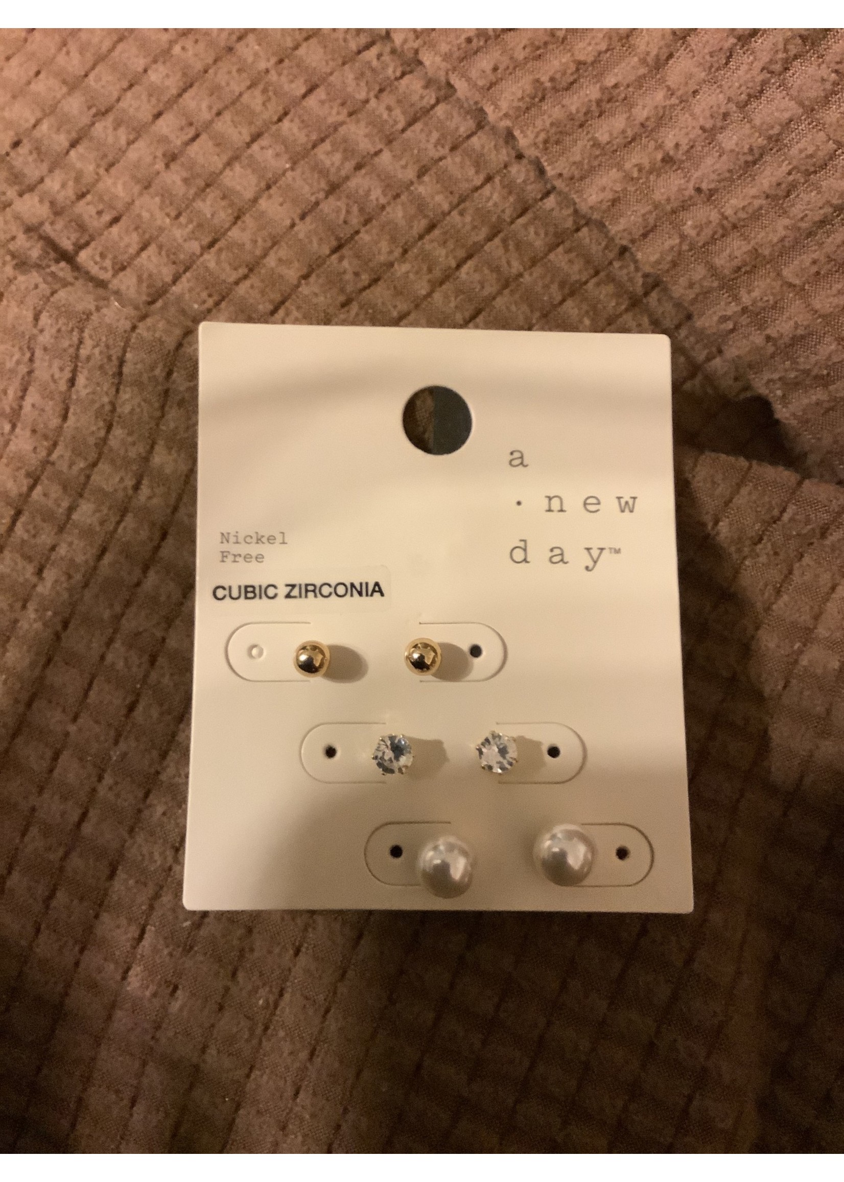 Stud Earring Set 3ct - A New Day™