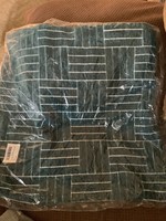 Stripe Checker Decorative Pillow Cover Fresh Teal