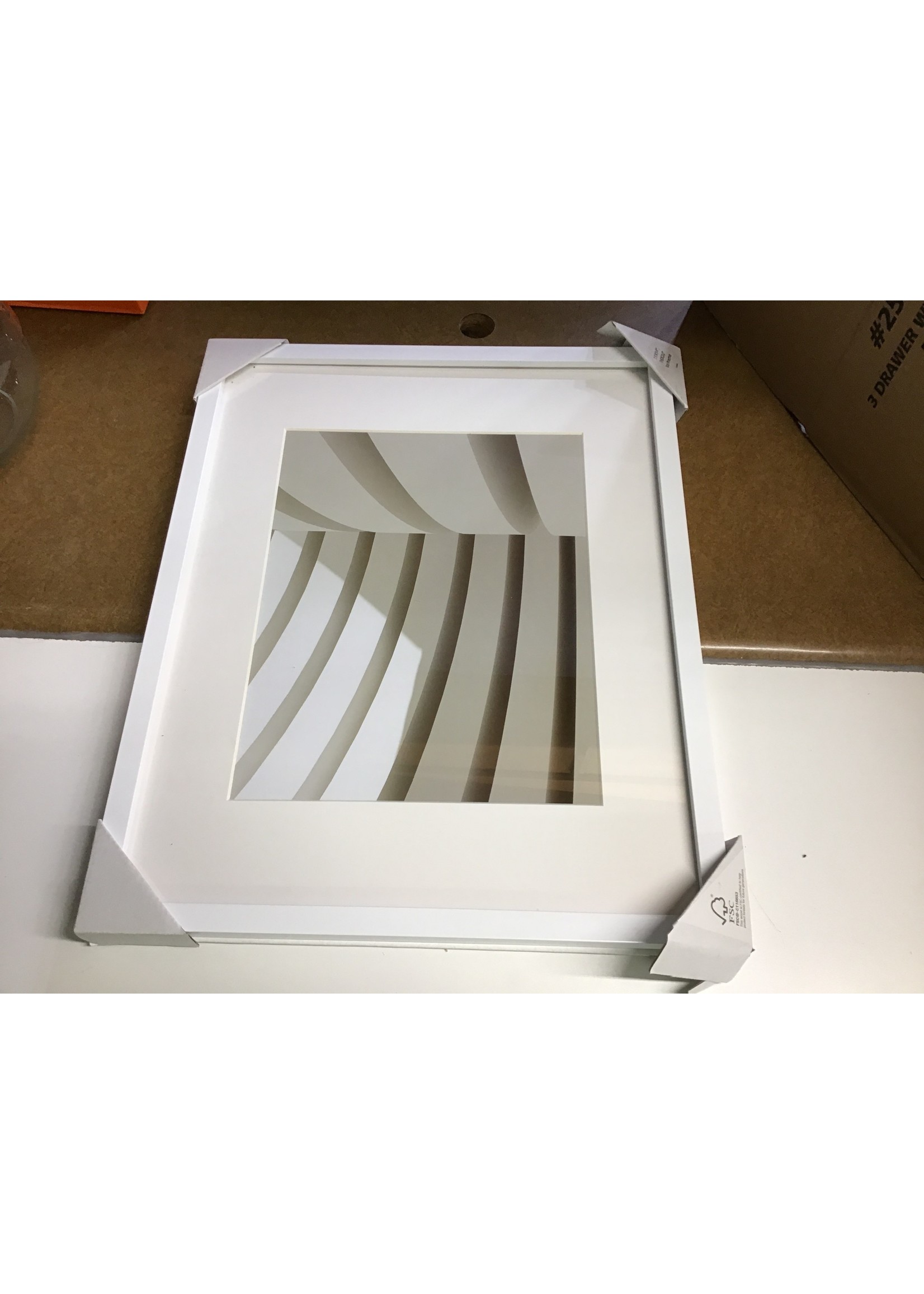 11" x 14" Matted Wood Frame White - Made By DesignΓäó