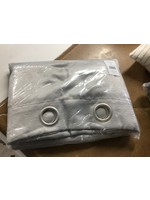 Set of 2 96"x52" Oxford Textured Sateen Thermal Room Darkening Grommet Top Window Curtain Panel Silver - Exclusive Home