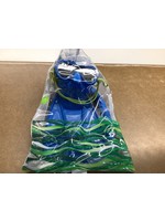 Missing 1 Fin Speedo Kids' Sea Seeker MSF Snorkel Set - Blue/Smoke Master S/M