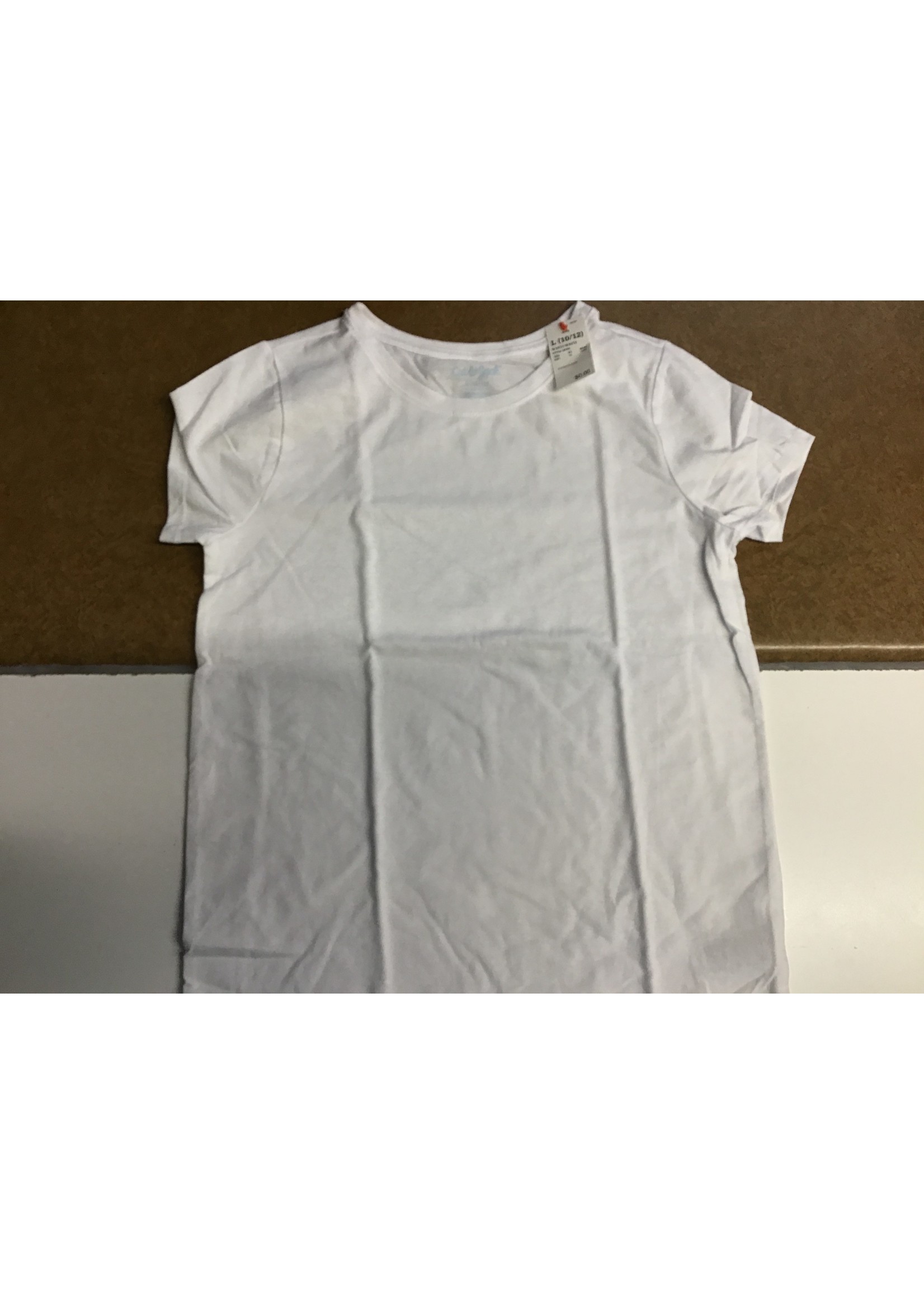 Cat & Jack White T Shirt Size L