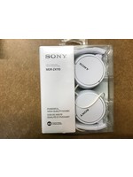 Damaged box- Sony ZX Series Wired On Ear Headphones - White (MDR-ZX110)