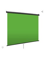 109in EMART Green Screen, Mountable Chroma Key Panel for Background Removal, Pull Down Auto-Locking and Self-Rewinding, Retractable Wrinkle-Resistant Chromakey Green Backdrop Fabric, Ceiling Mount 75x79in